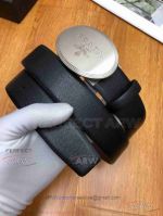 AAA Reversible Prada Leather Belt - Palladium Buckle 